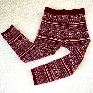 GYMBOREE ICE DANCER SNOWFLAKE FAIR ISLE FLEECE PLUSH LINED LEGGINGS 6 12 3T NWT GYMBOREE ICE DANCER SNOWFLAKE FAIR ISLE FLEECE PLUSH LINED LEGGINGS 6 12 3T NWT